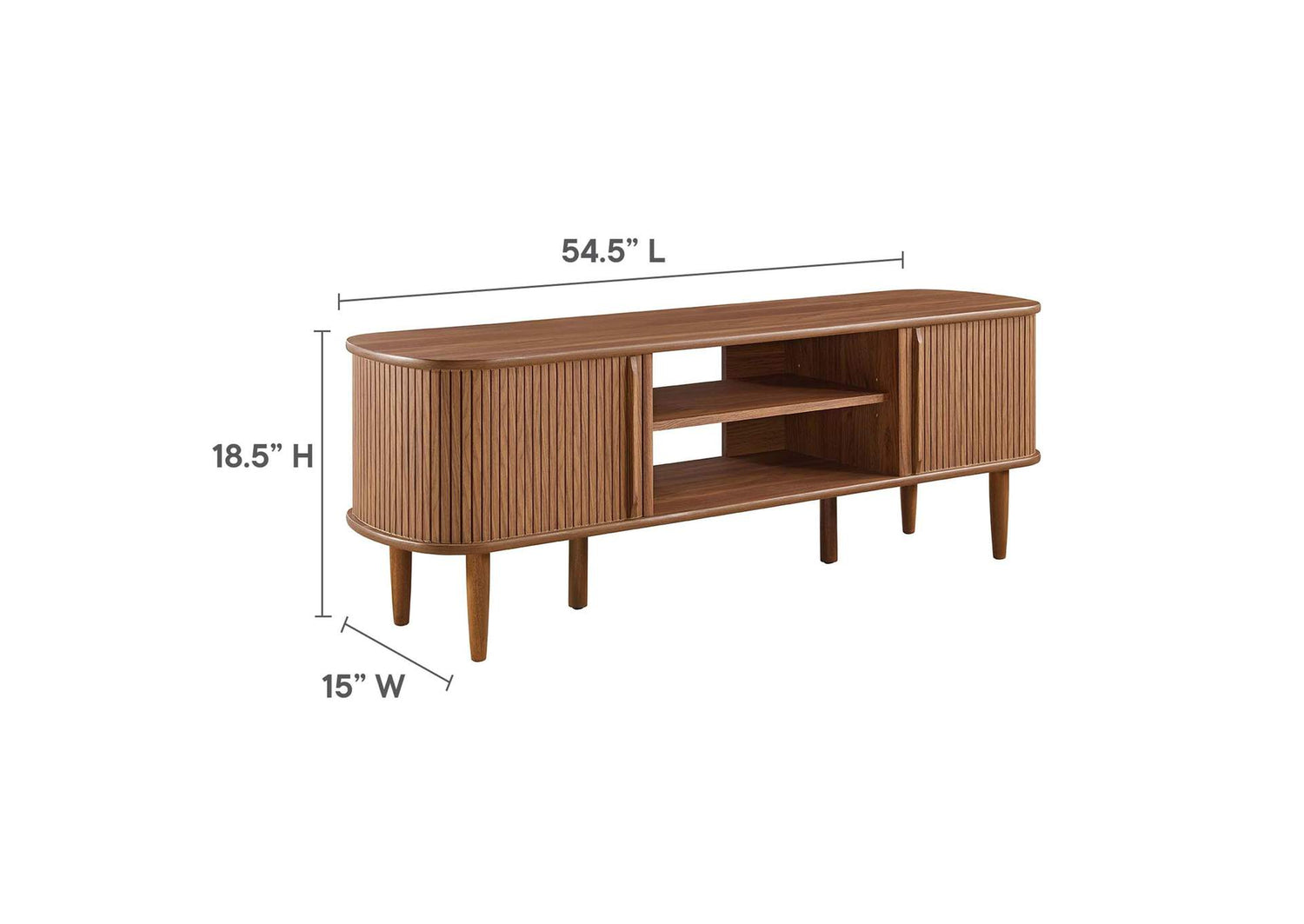 EEI-6158-WAL Contour 55" TV Stand By Modway