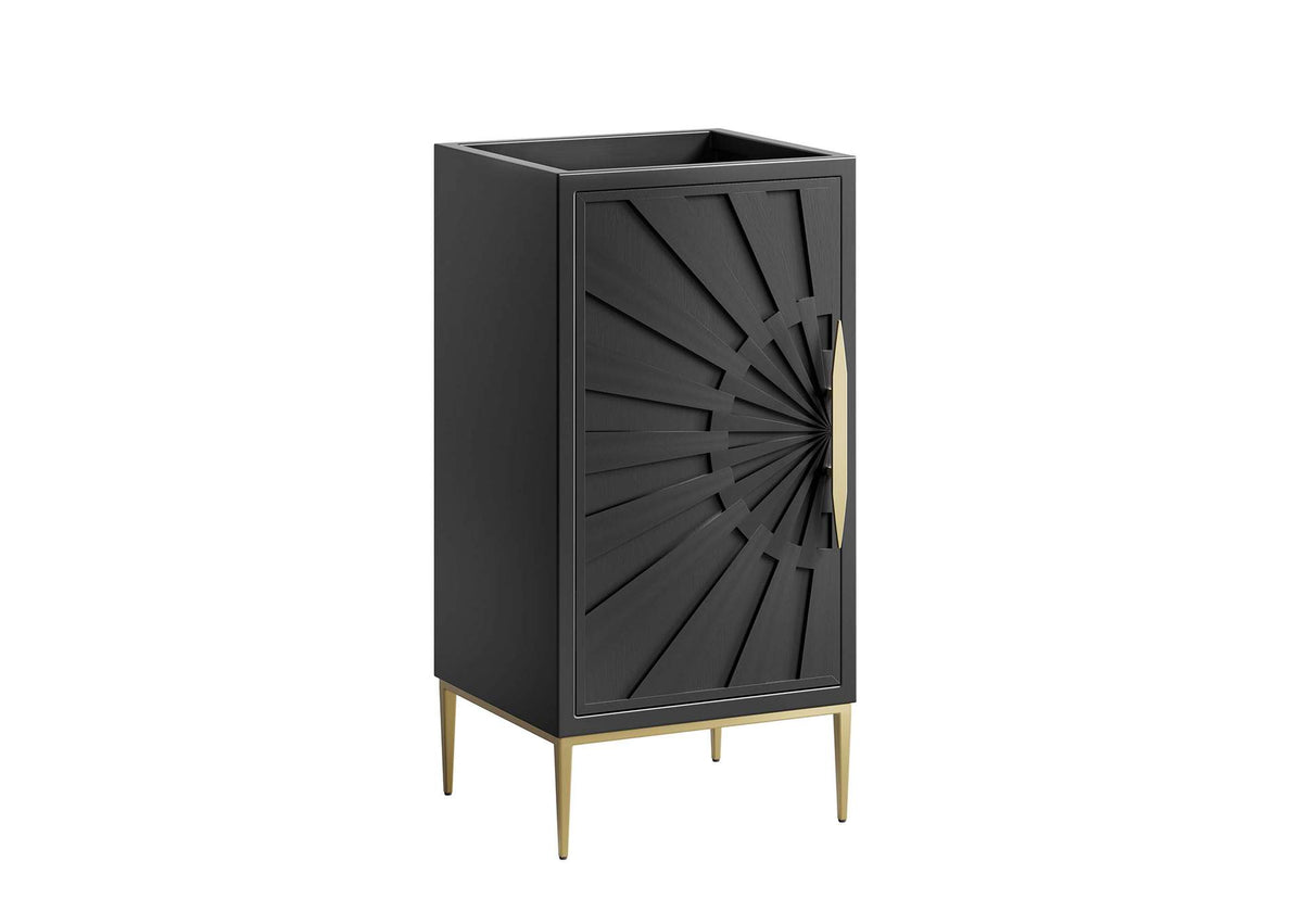 EEI-6159-BLK Awaken 18" Bathroom Vanity Cabinet By Modway