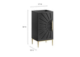 EEI-6159-BLK Awaken 18" Bathroom Vanity Cabinet By Modway