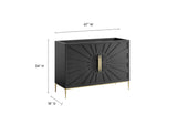 EEI-6163-BLK Awaken 48" Double Or Single Sink Compatible - Not Included - Bathroom Vanity Cabinet By Modway