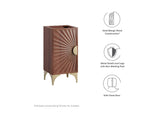 EEI-6164-WAL Daylight 18" Bathroom Vanity Cabinet By Modway