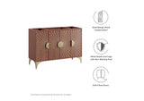 EEI-6168-WAL Daylight 48" Single Sink Compatible - Not Included - Bathroom Vanity Cabinet By Modway