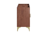 EEI-6169-WAL Daylight 48" Double Sink Compatible - Not Included - Bathroom Vanity Cabinet By Modway