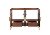 EEI-6169-WAL Daylight 48" Double Sink Compatible - Not Included - Bathroom Vanity Cabinet By Modway