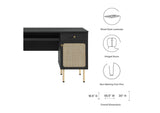 EEI-6199-BLK Chaucer Office Desk By Modway