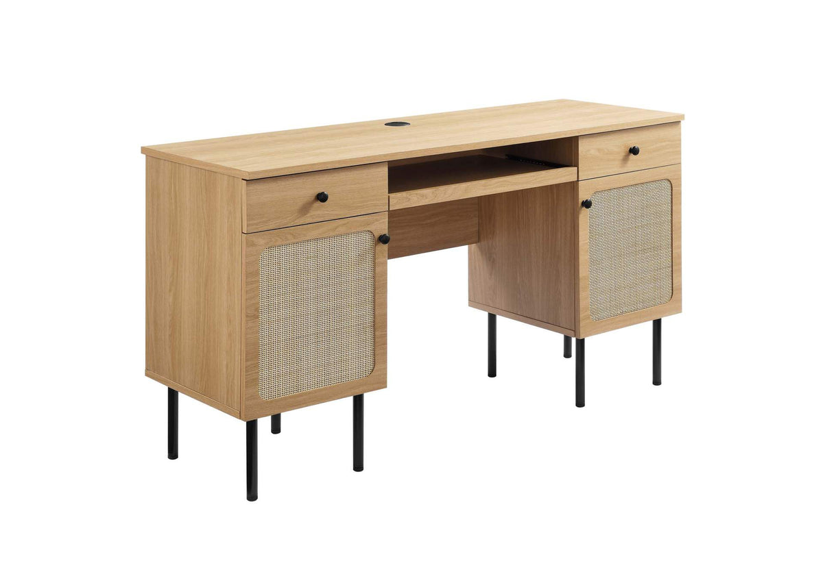 EEI-6199-OAK Chaucer Office Desk By Modway