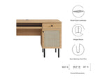 EEI-6199-OAK Chaucer Office Desk By Modway
