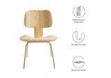 EEI-620-NAT Fathom Wood Dining Chair By Modway