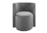 EEI-6222-GRY Della Performance Velvet Fabric Swivel Chair By Modway