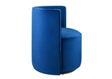 EEI-6222-NAV Della Performance Velvet Fabric Swivel Chair By Modway