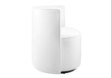 EEI-6222-WHI Della Performance Velvet Fabric Swivel Chair By Modway