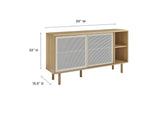 EEI-6235-OAK Kurtis 59" Sideboard By Modway