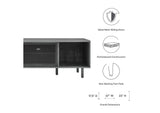 EEI-6236-CHA Kurtis 67" TV And Vinyl Record Stand By Modway