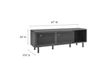 EEI-6236-CHA Kurtis 67" TV And Vinyl Record Stand By Modway