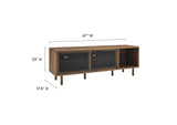 EEI-6236-WAL Kurtis 67" TV And Vinyl Record Stand By Modway