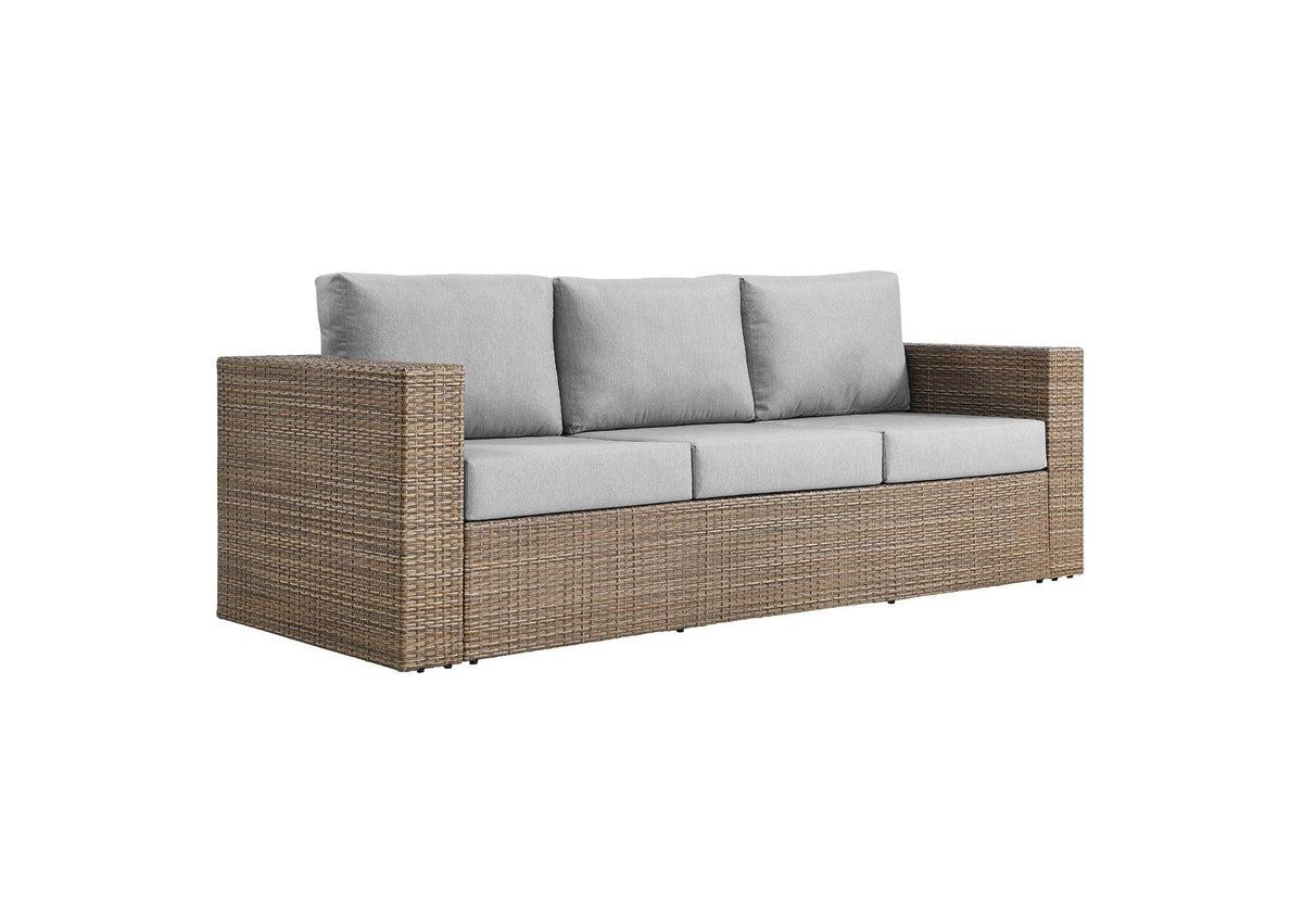 EEI-6245-CAP-GRY Convene Outdoor Patio Sofa By Modway