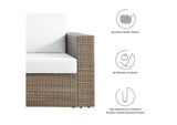EEI-6246-CAP-WHI Convene Outdoor Patio Loveseat By Modway