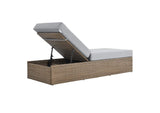 EEI-6247-CAP-GRY Convene Outdoor Patio Chaise Lounge Chair By Modway
