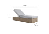 EEI-6247-CAP-GRY Convene Outdoor Patio Chaise Lounge Chair By Modway