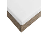 EEI-6248-CAP-WHI Convene Outdoor Patio Rectangle Ottoman By Modway