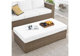 EEI-6248-CAP-WHI Convene Outdoor Patio Rectangle Ottoman By Modway