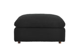 EEI-6258-BLK Commix Down Filled Overstuffed Boucle Fabric Ottoman By Modway