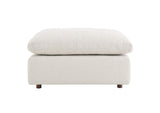EEI-6258-IVO Commix Down Filled Overstuffed Boucle Fabric Ottoman By Modway