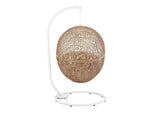 EEI-6262-CAP-BEI Encase Outdoor Patio Rattan Swing Chair By Modway