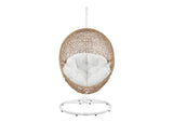 EEI-6262-CAP-WHI Encase Outdoor Patio Rattan Swing Chair By Modway