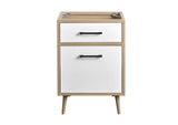 EEI-6266-OAK-WHI Maverick 24" Bathroom Vanity Cabinet Sink Basin Not Included By Modway