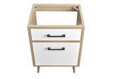 EEI-6266-OAK-WHI Maverick 24" Bathroom Vanity Cabinet Sink Basin Not Included By Modway