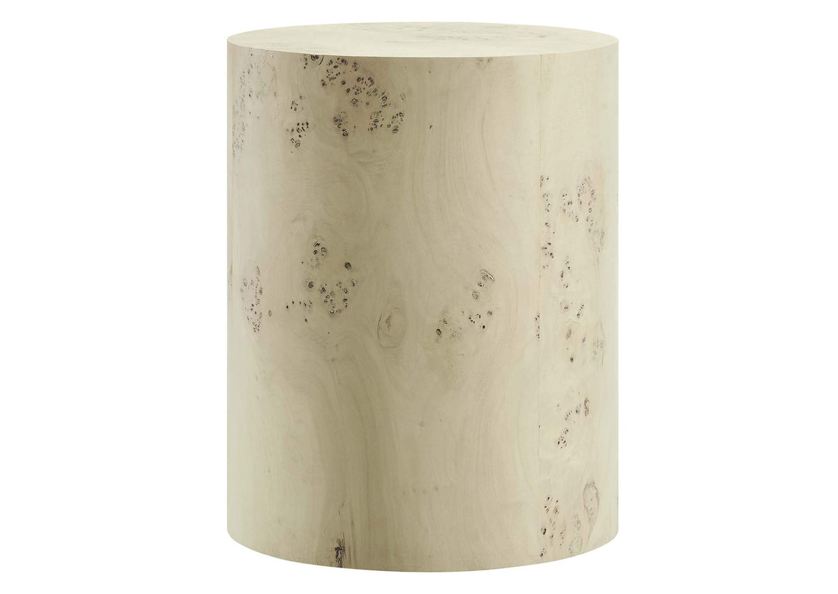 EEI-6271-BLB Cosmos 16" Round Burl Wood Side Table By Modway