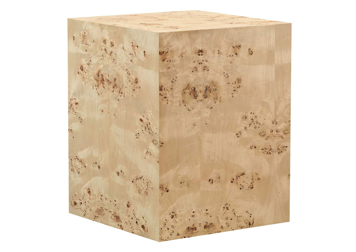 EEI-6273-NAB Cosmos 16" Square Burl Wood Side Table By Modway