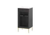 EEI-6285-WHI-BLK Awaken 18" Bathroom Vanity By Modway