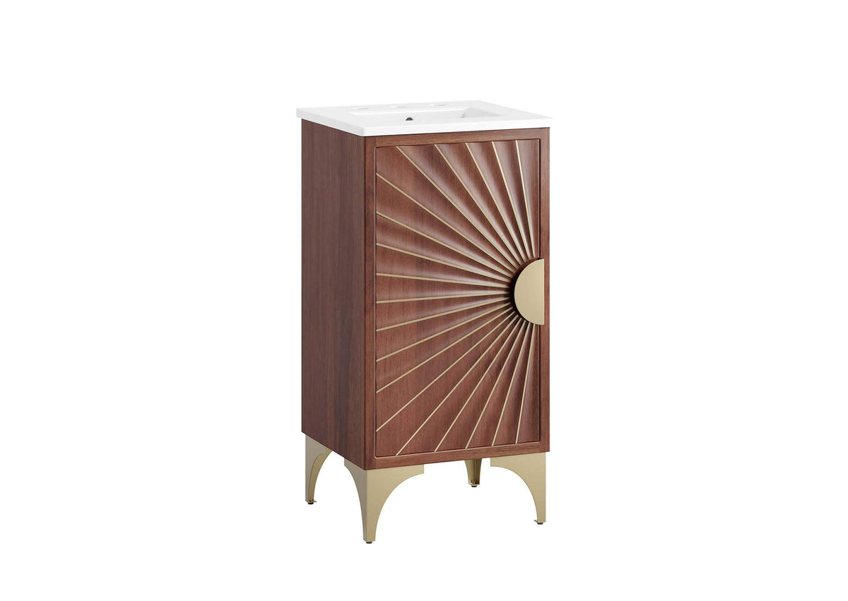 EEI-6286-WHI-WAL Daylight 18" Bathroom Vanity By Modway