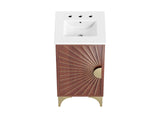 EEI-6286-WHI-WAL Daylight 18" Bathroom Vanity By Modway