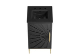 EEI-6287-BLK-BLK Awaken 18" Bathroom Vanity By Modway