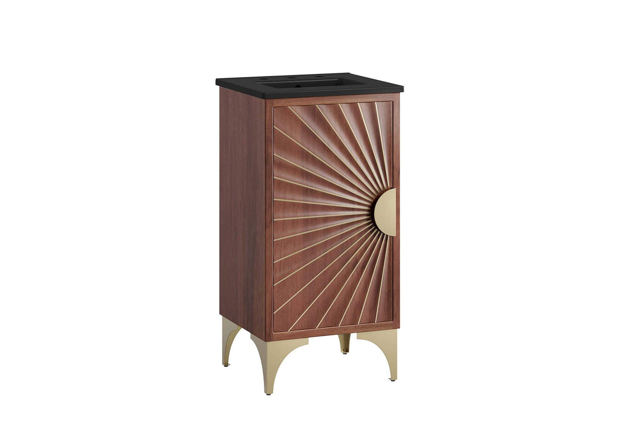 EEI-6288-BLK-WAL Daylight 18" Bathroom Vanity By Modway