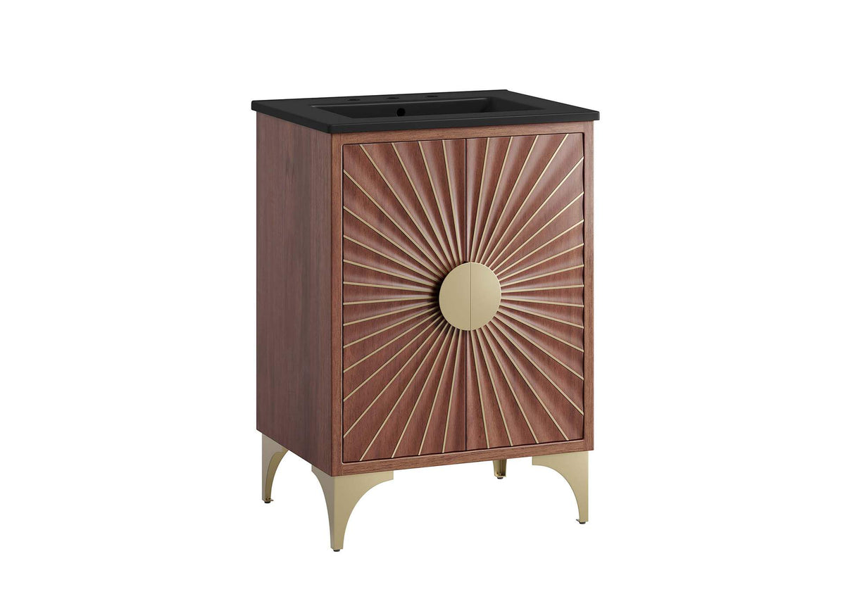 EEI-6292-BLK-WAL Daylight 24" Bathroom Vanity By Modway