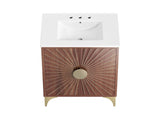 EEI-6294-WHI-WAL Daylight 30" Bathroom Vanity By Modway