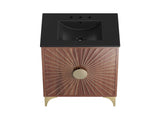 EEI-6296-BLK-WAL Daylight 30" Bathroom Vanity By Modway