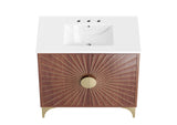 EEI-6298-WHI-WAL Daylight 36" Bathroom Vanity By Modway