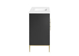 EEI-6301-WHI-BLK Awaken 48" Bathroom Vanity By Modway