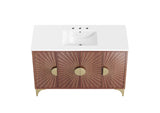 EEI-6302-WHI-WAL Daylight 48" Bathroom Vanity By Modway