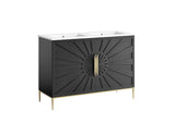 EEI-6305-WHI-BLK Awaken 48" Double Sink Bathroom Vanity By Modway