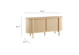 EEI-6309-OAK Cadence 63" Curved Sideboard By Modway