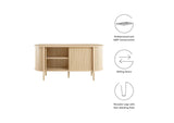 EEI-6309-OAK Cadence 63" Curved Sideboard By Modway