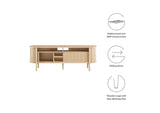 EEI-6310-OAK Cadence 71" Curved TV Stand By Modway