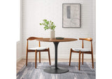 EEI-6313-WAL-BLK Pursuit 40" Dining Table By Modway
