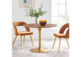 EEI-6313-WAL-GLD Pursuit 40" Dining Table By Modway